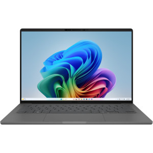 ASUS 14'' Zenbook A14 UX3407RA, WUXGA OLED, Procesor Qualcomm Snapdragon X Elite X1E-78-100, 32GB LPDDR5X, 1TB SSD, Qualcomm Adreno, Win 11 Pro, Iceland Grey