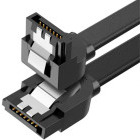 Cablu componente Ugreen SATA-III Female - SATA-III Female, 0.5 m, Conector 90 grade, Negru