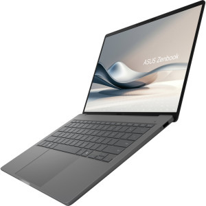 ASUS 14'' Zenbook A14 UX3407QA, WUXGA OLED, Procesor Qualcomm Snapdragon X X1-26-100, 32GB LPDDR5X, 1TB SSD, Qualcomm Adreno, Win 11 Pro, Iceland Gray