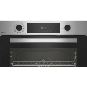 Beko BBIM12300XMPSEF, Electric, 72 L, Autocuratare pirolitica, FlexiCrisp, AEROperfect, SteamShine, Grill, 3D Cooking, Rafturi telescopice, Clasa A+, Inox