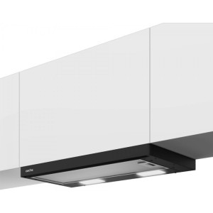 Arctic telescopica AHT6121B, Putere de absorbtie 260 m3/h, Control mecanic, Clasa D, 60 cm, Negru