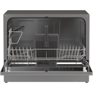 Candy CP 6E51LS, Compacta, 6 seturi, 5 programe, Clasa E, Pornire intarziata, Program scurt, 55 cm, Argintiu
