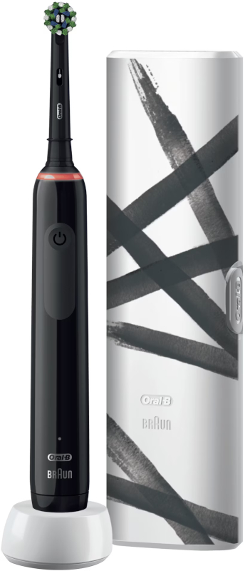 Oral-B Periuta de dinti electrica Pro 3 3500 Cross Action Negru + Trusa de calatorie