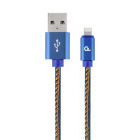 Cablu de date / adaptor Gembird USB-A Male la Lightning Male, 2 m, Blue