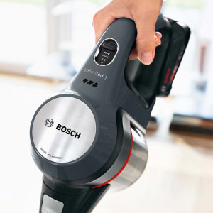 Bosch vertical Unlimited 7, BBS712A, Autonomie 40min, 0.4L, 2 acumulatori, Negru