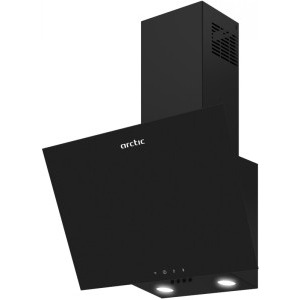 Arctic decorativa AHI6142B, Putere de absortie 430 m3/h, 3 trepte de viteza, Iluminare LED, 60 cm, Clasa C, Negru