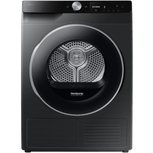 Samsung DV90DG6845LBU4, Pompa de caldura, 9 kg, Clasa A, Digital Inverter, Hygiene Care, OptimalDry, AI Dry+, AI Energy Mode, SmartThings, Iluminare interioara, Negru