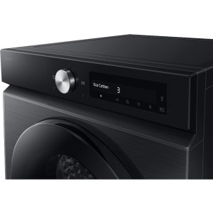Samsung DV90DB7845GBU4 Bespoke AI, Pompa de caldura, 9 kg, Clasa A, Digital Inverter, Hygiene Care, OptimalDry, AI Dry+, QuickDrive, AI Energy Mode, SmartThings, Iluminare interioara, Negru