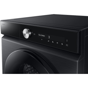 Samsung DV90DB8845GBU4 Bespoke AI, Pompa de caldura, 9 kg, Clasa A, Digital Inverter, Hygiene Care, OptimalDry, AI Dry+, QuickDrive, AI Energy Mode, SmartThings, Iluminare interioara, Negru