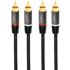 Cablu audio Logilink CA1204 2x RCA Male - 2x RCA Male, 2 m, Negru