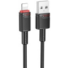 Cablu de date / adaptor Borofone BX110, USB Male la Lightning Male, 1 m, Black