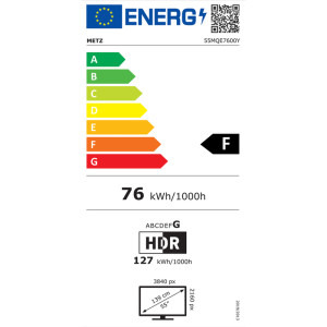 Metz Smart TV QLED 55MQE7600Y Seria MQE7600 139cm 4K UHD HDR