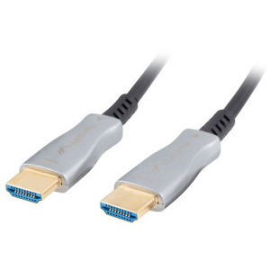 Lanberg HDMI Male - HDMI Male, v2.0, Optical active, 10 m, Negru