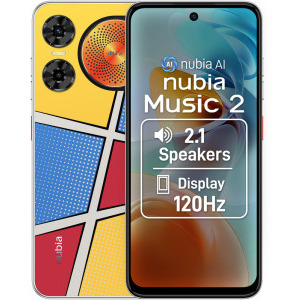 スマートフォン本体 nubia Music 8 + 128GB Smartphone ZTE nubia Music, 128GB, 8GB RAM (4GB + 4GB extensibili