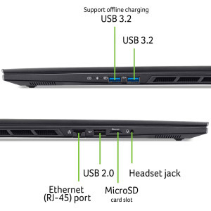 Acer Gaming 16'' Nitro 16S AI AN16S-61, WQXGA IPS 180Hz, Procesor AMD Ryzen™ AI 9 365 (24M Cache, up to 5.0 GHz), 32GB DDR5, 1TB SSD, GeForce RTX 5070 8GB, No OS, Obsidian Black