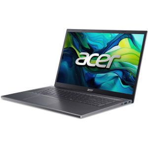 Acer 17.3'' Aspire 17 A17-51M, FHD IPS, Procesor Intel® Core™ i5-1334U (12M Cache, up to 4.60 GHz), 16GB LPDDR5, 1TB SSD, Intel Iris Xe, No OS, Steel Gray