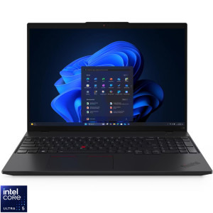 Laptop Lenovo 16 ThinkPad L16 Gen 2, WUXGA IPS, Procesor Intel® Core™ Ultra 5 225U (12M Cache, up to 4.80 GHz), 16GB DDR5, 512GB SSD, Intel Graphics, 4G LTE, Win 11 Pro, Black
