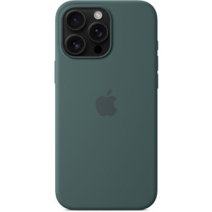 Apple Protectie pentru spate, material silicon, cu MagSafe pentru iPhone 16 Pro Max, culoare Lake Green