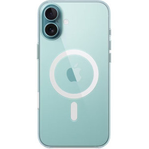 Apple Protectie pentru spate, material PC, cu MagSafe pentru iPhone 16, culoarea Transparent
