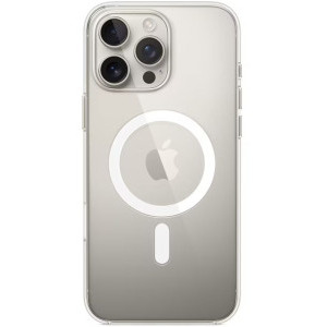Apple Protectie pentru spate, material PC, cu MagSafe pentru iPhone 16 Pro, culoarea Transparent