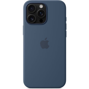 Apple Protectie pentru spate, material silicon, cu MagSafe pentru iPhone 16 Pro, culoare Denim