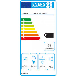 Electrolux telescopica LFP419X, Putere de absorbtie 440 m3/h, 1 motor, 90 cm, Inox