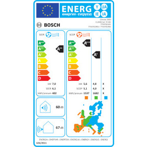 Bosch Climate 2000, 24000 BTU, Clasa A++/A+, Inverter