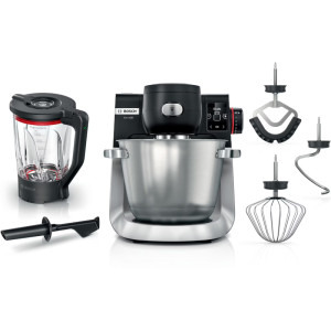 Robot de bucatarie Bosch MUMS6ZS17, 1600W, 5.5L, Negru/Argintiu
