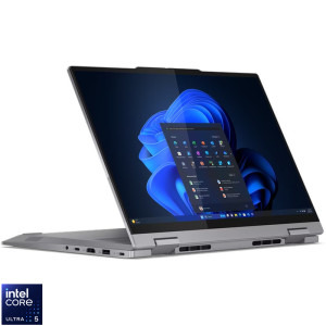 Laptop Lenovo 14 ThinkBook 14 2-in-1 G4 IML, WUXGA IPS Touch, Procesor Intel® Core™ Ultra 5 125U (12M Cache, up to 4.30 GHz), 16GB DDR5, 512GB SSD, Intel Graphics, Win 11 Pro, Luna Grey