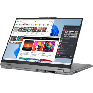 Lenovo 16'' IdeaPad 5 2-in-1 16AHP9, WUXGA IPS Touch, Procesor AMD Ryzen™ 7 8845HS (16M Cache, up to 5.1 GHz), 16GB LPDDR5X, 1TB SSD, AMD Radeon 780M, Win 11 Home, Luna Grey