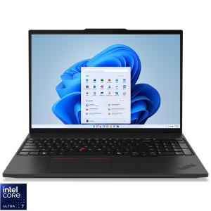 Laptop Lenovo 16 ThinkPad T16 Gen 3, WUXGA IPS, Procesor Intel® Core™ Ultra 7 155U (12M Cache, up to 4.80 GHz), 16GB DDR5, 512GB SSD, Intel Graphics, Win 11 Pro, Black