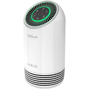 Tesla Purificator Air3 LITE, CADR 110 m3/h, Indicator filtru, Sleep Mode, Timer, Filtru HEPA+Carbon Activ, Alb