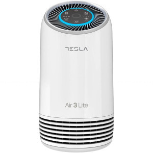 Tesla Purificator Air3 LITE, CADR 110 m3/h, Indicator filtru, Sleep Mode, Timer, Filtru HEPA+Carbon Activ, Alb