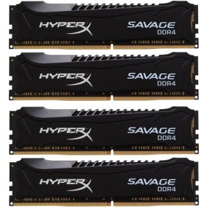 HyperX Savage Black 64GB DDR4 2666MHz CL15 Quad Channel Kit