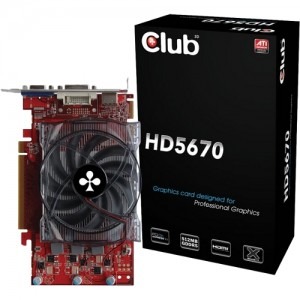 Club 3D Radeon HD5670 512MB GDDR5 128-bit