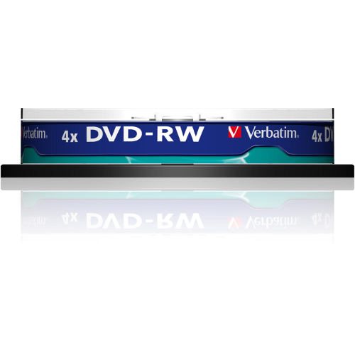 Mediu stocare Verbatim DVD-RW 4.7GB 4x Matt Silver spindle 10 buc