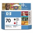 HP Printhead 70 Matte Black + Red