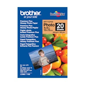 Brother Premium Plus Glossy 10x15 cm (4x6 inch) 20 coli