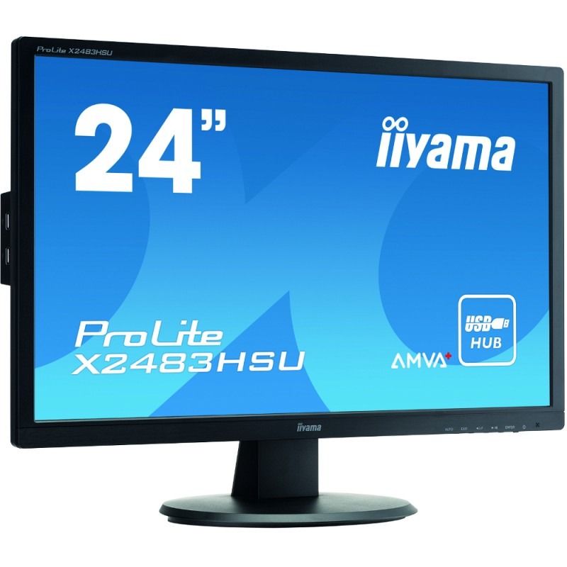 Monitor LED IIyama ProLite X2483HSU-B1 24 inch 4 ms Black 60Hz - PC Garage