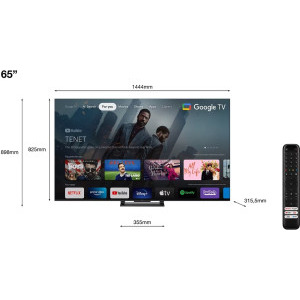 TCL Smart TV 65C745 Seria C745 164cm gri-negru 4K UHD HDR