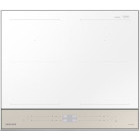 Plita incorporabila Samsung NZ64B5067YY/U2, Bespoke, 4 zone de gatit, Dual Flex Zone, 60 cm, Alb/Bej