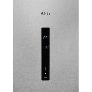 AEG RCB736E7MX, 366 L, Clasa E, No Frost, CustomFlex, Multi Flow, Iluminare LED, 201 cm, Inox