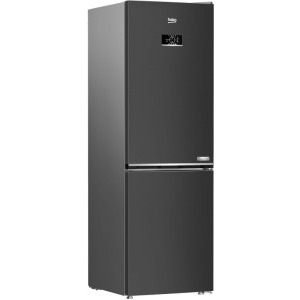 Beko B3RCNA364HXBR1, 316 L, Clasa E, No Frost, HarvestFresh, AeroFlow, Kitchen Fit, Everfresh+, 187 cm, Dark Inox