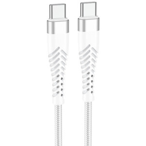 Lamtech Unbreakable, USB-C Male la USB-C Male, 1 m, White