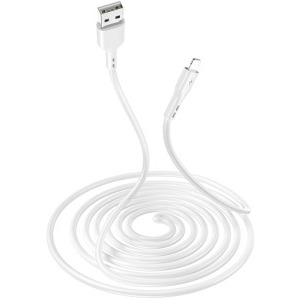 Cablu de date / adaptor Lamtech USB Male la Lightning Male, 2.1A 2 m, White
