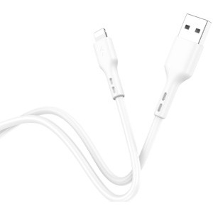 Lamtech USB Male la Lightning Male, 2.1A 2 m, White