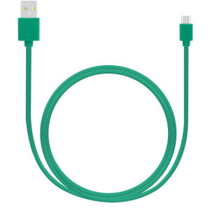 Cablu de date / adaptor Lamtech USB Male la microUSB Male, 2.1A 1 m, Green