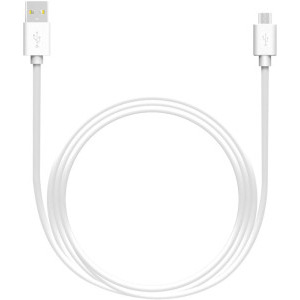 Lamtech USB Male la microUSB Male, 2.1A 2 m, White