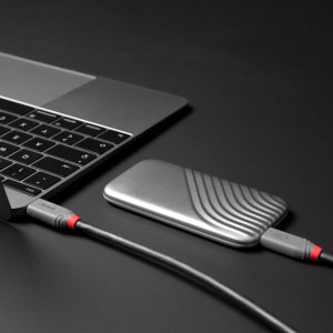 LINDY Anthra, USB4 Tip C Male - USB4 Tip C Male, 0.8m, negru-gri