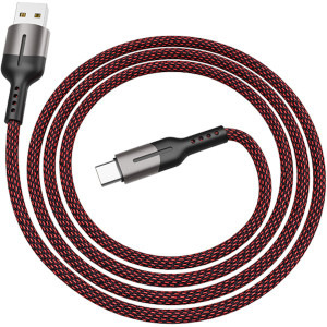 Cablu de date / adaptor Lamtech USB Male la USB-C Male, 1.2 m, Black, amperaj maxim suportat 5A